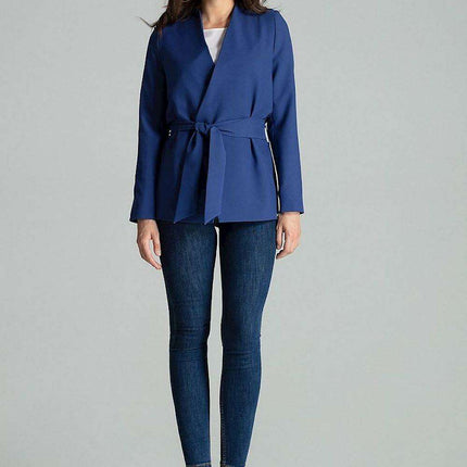 Floral Tie-Waist Asymmetrical Jacket - Très Elite