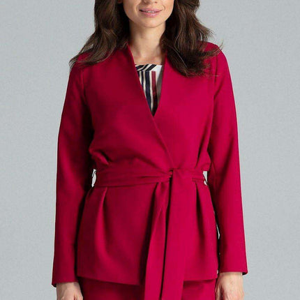 Floral Tie-Waist Asymmetrical Jacket - Très Elite