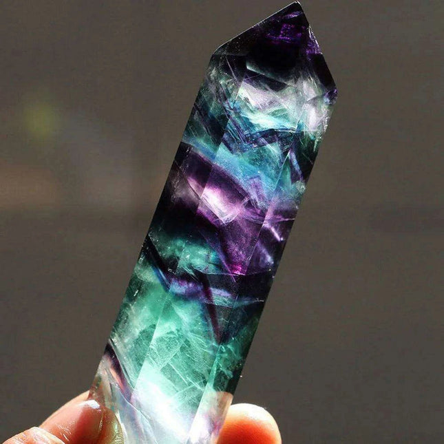Fluorite Energy Wand - Embrace Positivity and Natural Beauty with Every Touch