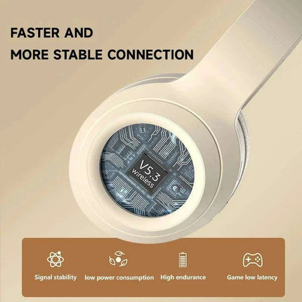 Foldable Noise-Canceling Wireless Headphones with Immersive Sound and Long Battery Life - Très Elite