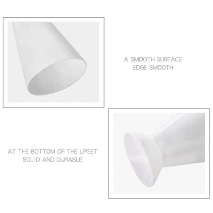 French Fry and Dipping Sauce Stand - Chic White Snack Holder Duo - Très Elite