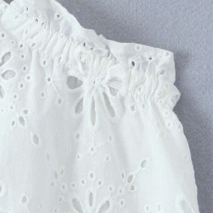French one-shoulder breasted lace hollow backless sexy short dress - Très Elite