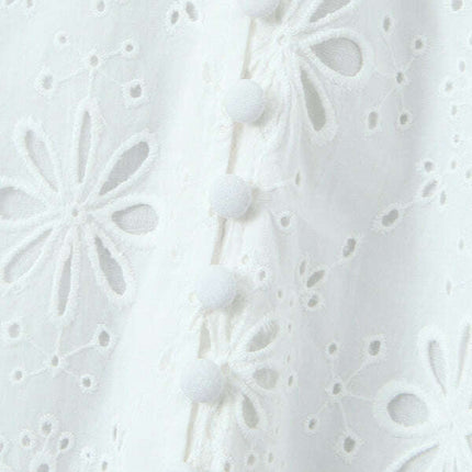 French one-shoulder breasted lace hollow backless sexy short dress - Très Elite