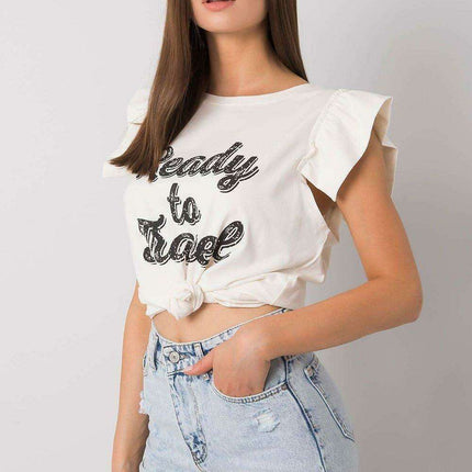 Frilled Sleeve Chic Blouse - Très Elite