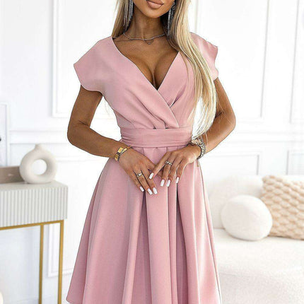 Fuchsia Brocade Scarlett Evening Gown by Numoco - Très Elite