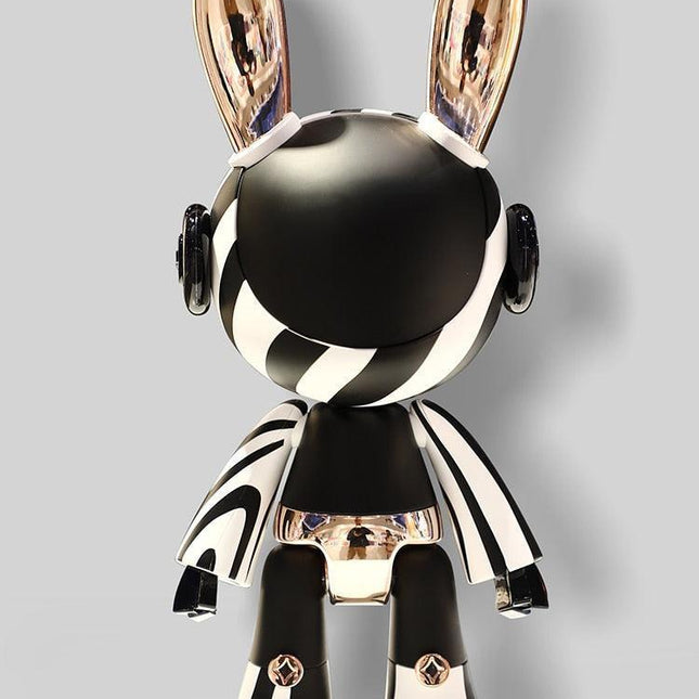 Futuristic Rabbit Fashionista Table Sculpture