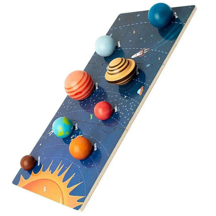 Galactic Discovery Wooden Puzzle Set: Solar System Adventure Kit for Kids - Très Elite