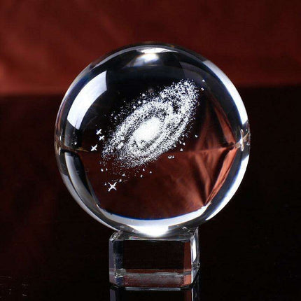 Galactic Elegance: Handcrafted K9 Crystal Celestial Sphere - Très Elite