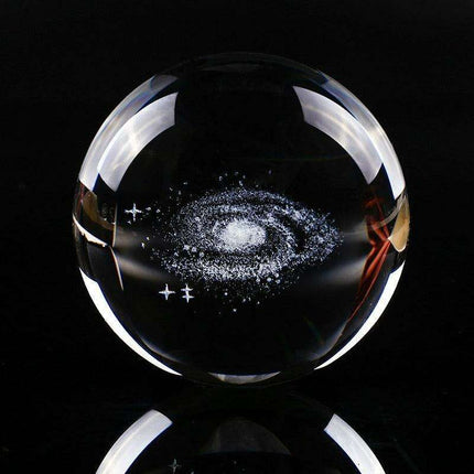 Galactic Elegance: Handcrafted K9 Crystal Celestial Sphere - Très Elite