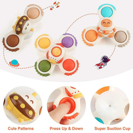 Galactic Splash Spinner Set: Engaging Bath Toys for Young Adventurers - Très Elite