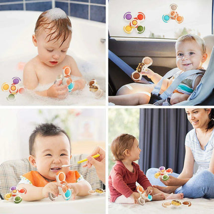 Galactic Splash Spinner Set: Engaging Bath Toys for Young Adventurers - Très Elite