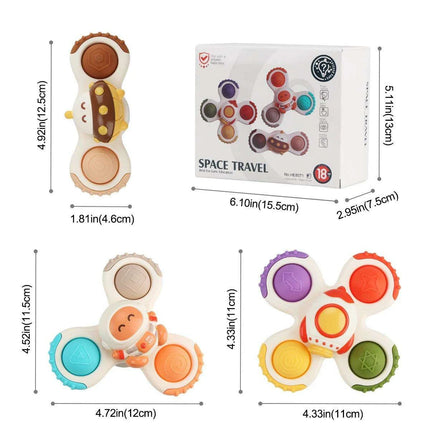 Galactic Splash Spinner Set: Engaging Bath Toys for Young Adventurers - Très Elite