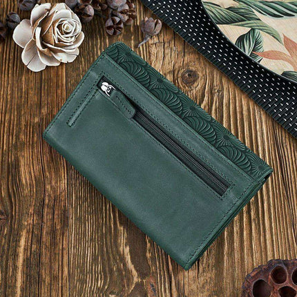 Galanter Chic Geometric Patterned Leather Wallet for Women - Très Elite