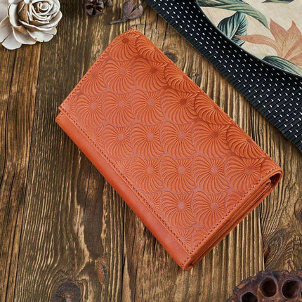 Galanter Chic Geometric Patterned Leather Wallet for Women - Très Elite