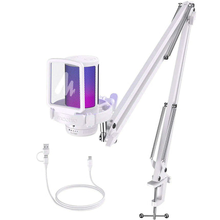 Gamerwave DGM20S Pro RGB USB Gaming Microphone - Customizable Lighting with Superior Audio Quality - Très Elite