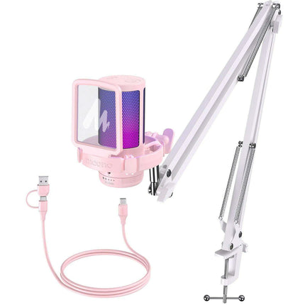 Gamerwave DGM20S Pro RGB USB Gaming Microphone - Customizable Lighting with Superior Audio Quality - Très Elite