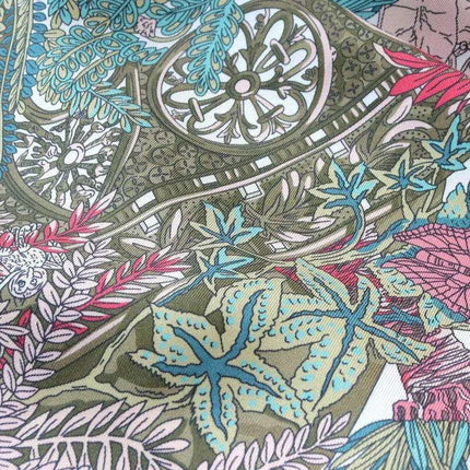 Garden Blossom Luxe Silk Square Scarf - Elegant Accessories for Women - Très Elite