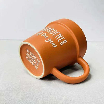 Garden Guardian Mug - Adorable Flower Pot Design with Shovel Spoon for Plant Lovers - Très Elite