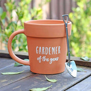 Garden Guardian Mug - Adorable Flower Pot Design with Shovel Spoon for Plant Lovers - Très Elite