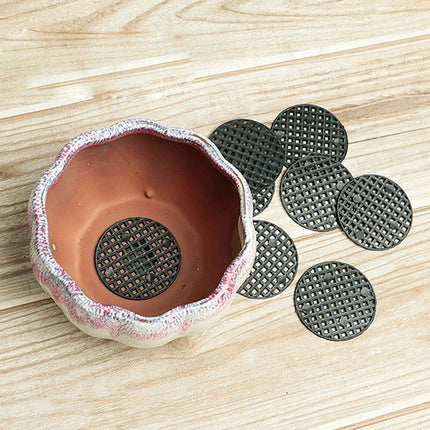 Garden Optimizer: 10-Pack Durable Mesh Drainage Cushions for Circular Planters - Très Elite