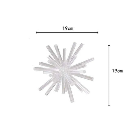 Geometric Elegance: Crystal Flower Spheres for Timeless Decor - Très Elite