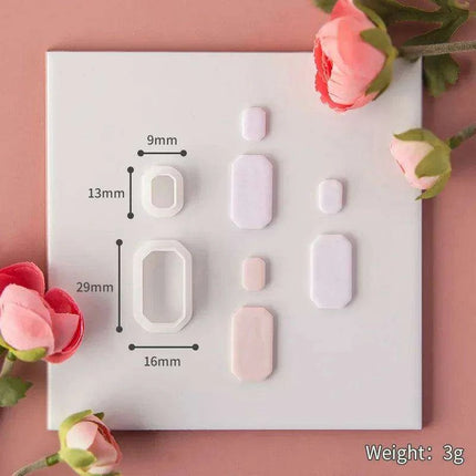 Geometric Elegance Polymer Clay Cutting Tools - Essential for Creative Makers - Très Elite