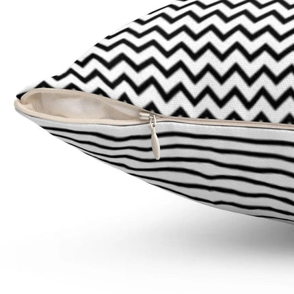 Geometric Elegance Reversible Pillow Cover