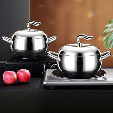 German SSGP316 Stainless Steel Double Ear Soup Pot - Exceptional Quality & Fast Shipping - Très Elite