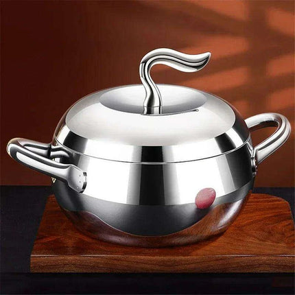 German SSGP316 Stainless Steel Double Ear Soup Pot - Exceptional Quality & Fast Shipping - Très Elite
