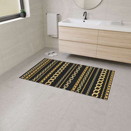 Gilded Links Custom Luxury Floor Rug - Redefine Your Interior Style..