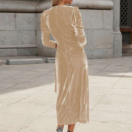 Gilded Velvet French Elegance Evening Gown