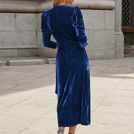 Gilded Velvet French Elegance Evening Gown