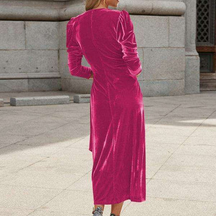 Gilded Velvet French Elegance Evening Gown