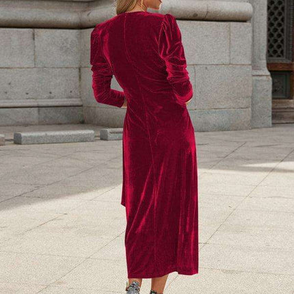 Gilded Velvet French Elegance Evening Gown