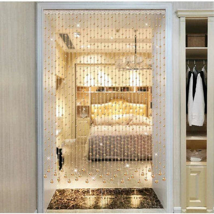 Glamorous Crystal Bead Room Divider - Luxurious Home Decor Hanging Screen - Très Elite
