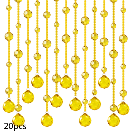Glamorous Crystal Bead Room Divider - Luxurious Home Decor Hanging Screen - Très Elite
