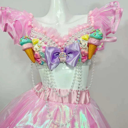 Glamorous Pink Sequin Dancewear - Women's Nightclub Outfit