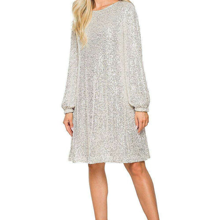Glamorous Reversible Sequin Evening Dress - Très Elite