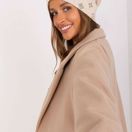 Glamorous Rhinestone-Embellished Cashmere Winter Beanie Hat - Très Elite