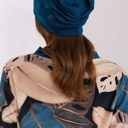 Glamorous Rhinestone-Embellished Cashmere Winter Beanie Hat - Très Elite