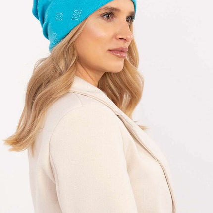 Glamorous Rhinestone-Embellished Cashmere Winter Beanie Hat - Très Elite