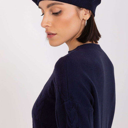 Glamorous Rhinestone-Embellished Knit Beret - Très Elite