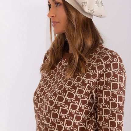 Glamorous Rhinestone-Embellished Knit Beret - Très Elite