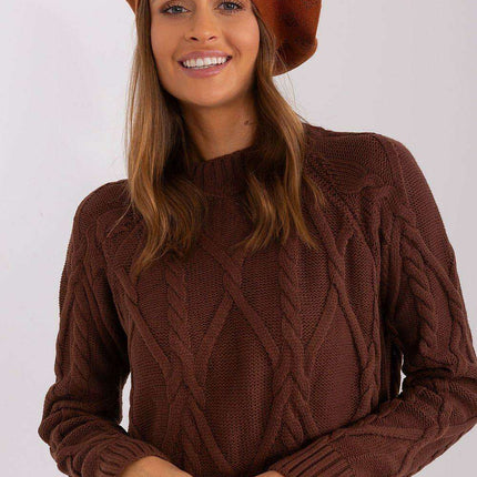 Glamorous Rhinestone-Embellished Knit Beret - Très Elite