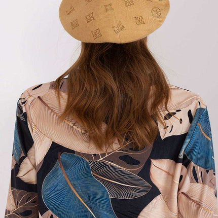 Glamorous Rhinestone-Embellished Knit Beret - Très Elite