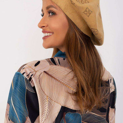 Glamorous Rhinestone-Embellished Knit Beret - Très Elite