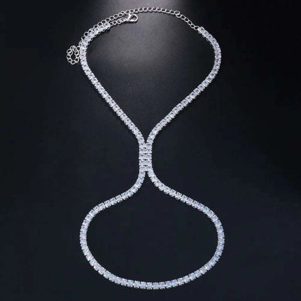 Glamorous Rhinestone High Heel Ankle Bracelet for Fashion-Forward Women - Très Elite