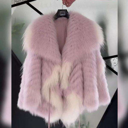 Glamorous Sequin-Accented Faux Fur Coat | Chic Winter Fashion Essential - Très Elite