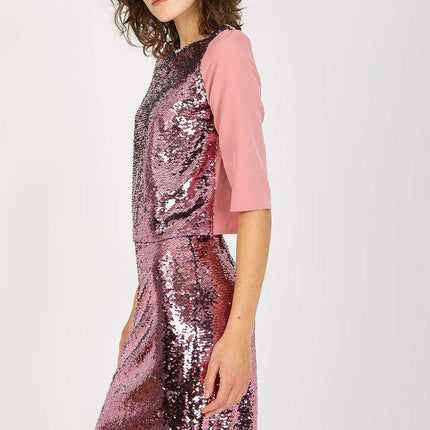 Glamorous Sequin-Detail Blouse - Très Elite