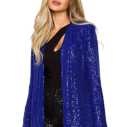 Glamorous Sequin-Embellished Evening Jacket - Très Elite